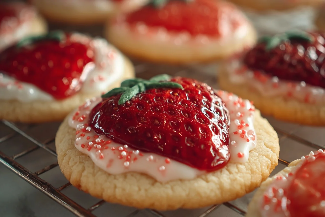 strawberry sugar cookies middle 1