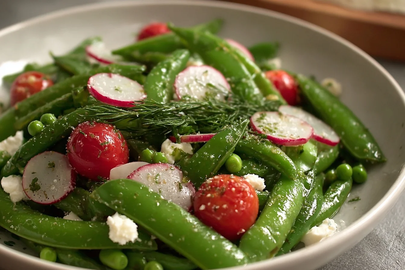 sugar snap pea salad 7 healthy ingredients end