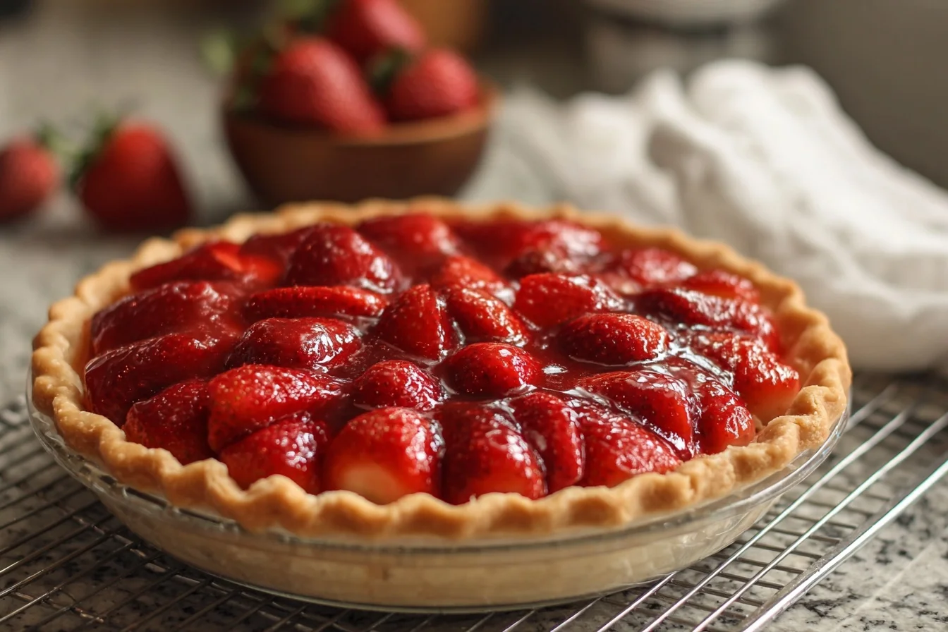the best strawberry pie end