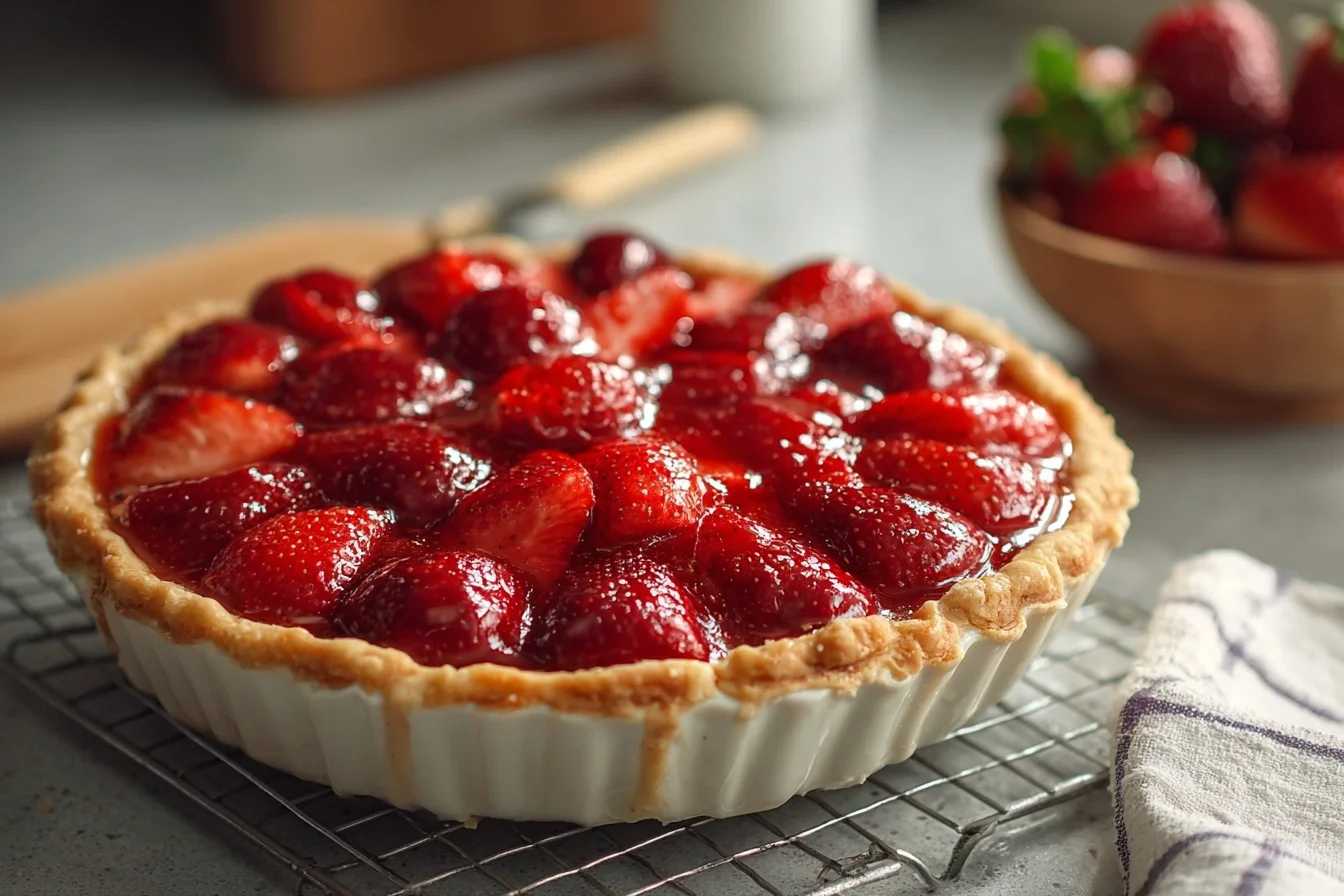 the best strawberry pie middle