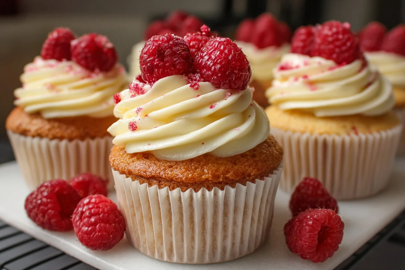 White Chocolate Raspberry Cupcakes: 10 Decadent Treats 2 white chocolate raspberry cupcakes 10 decadent treats top