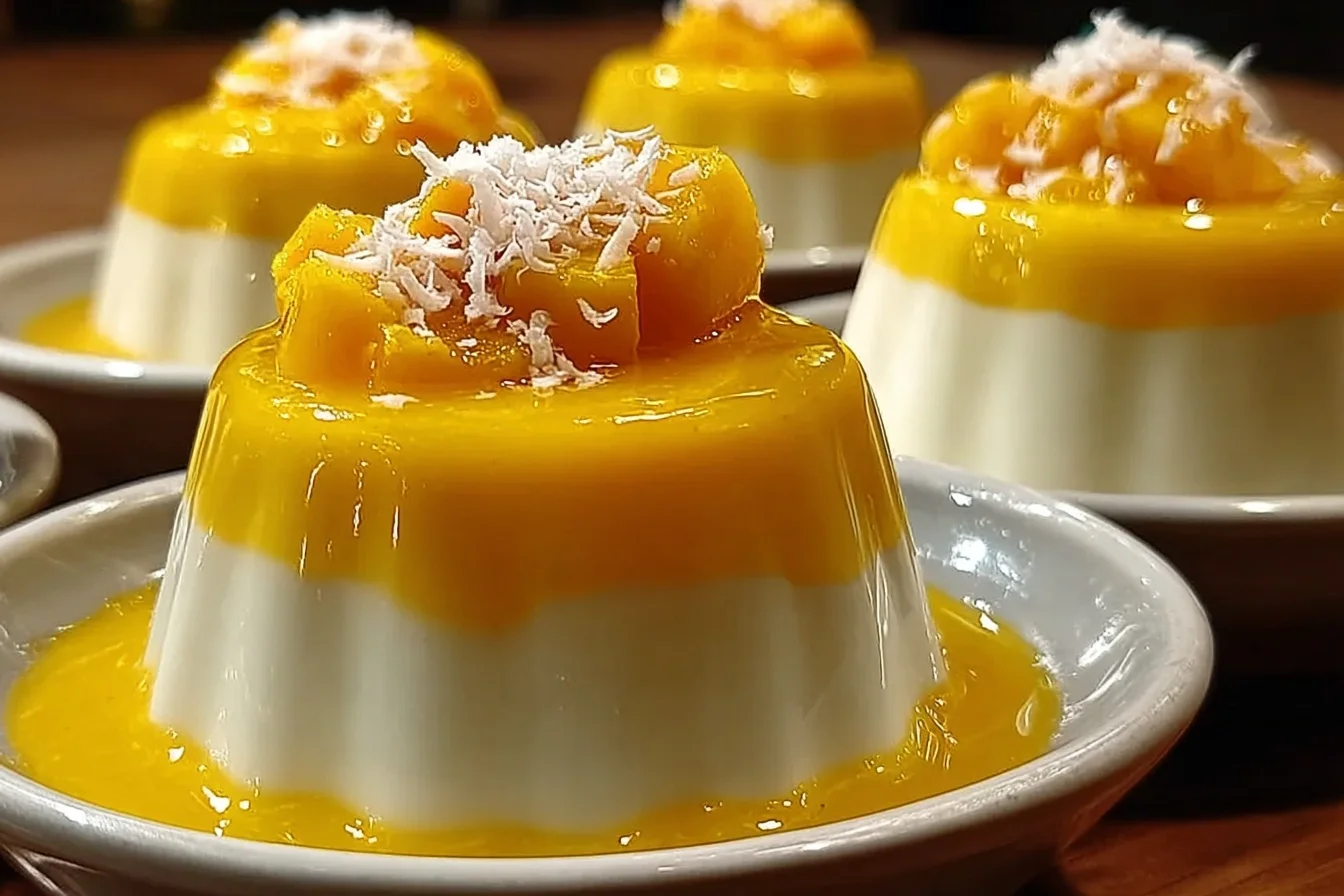 creamy mango pudding with coconut milk an incredible ultimate recipe end