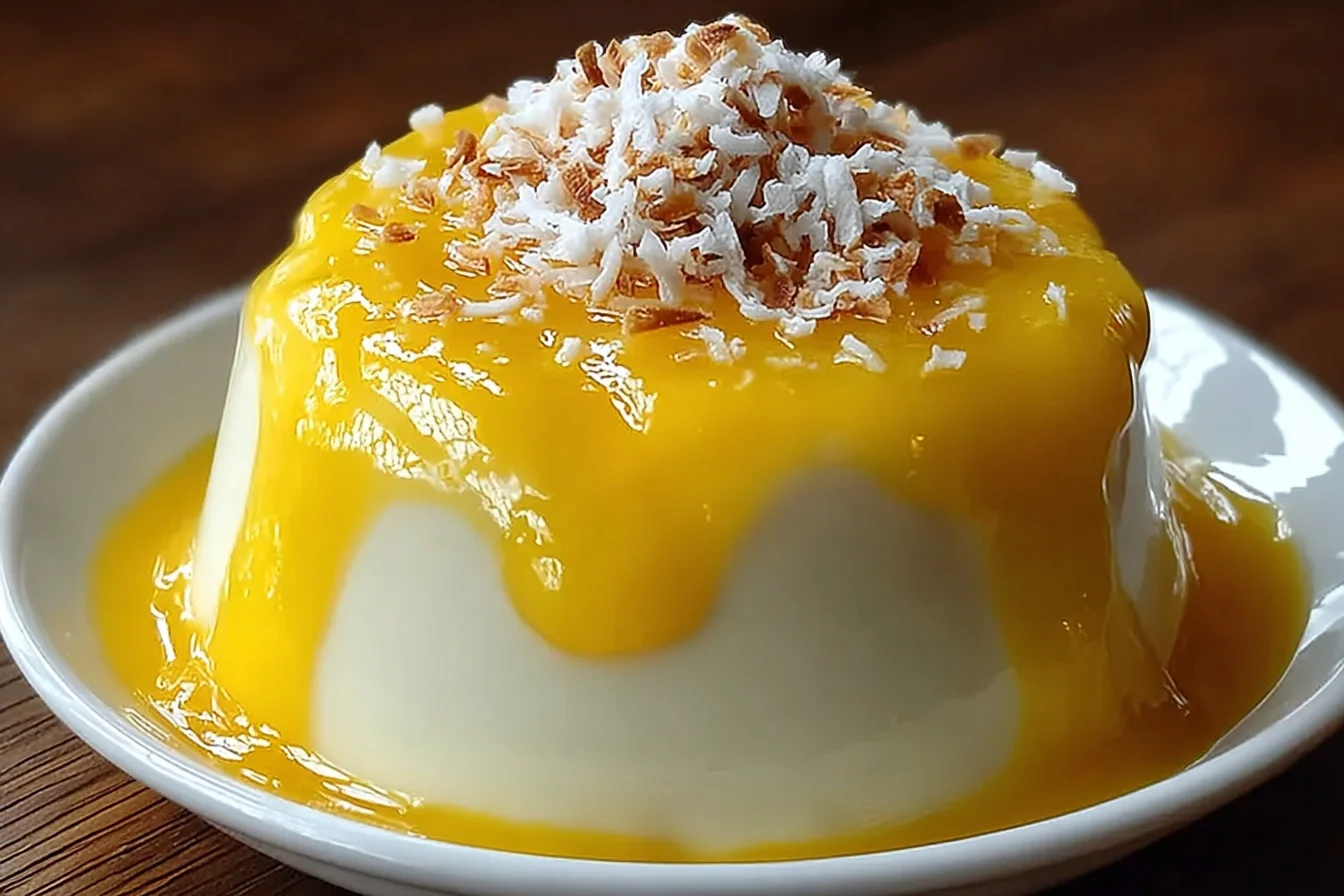 creamy mango pudding with coconut milk an incredible ultimate recipe middle