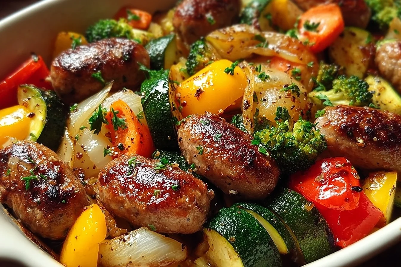 easy chicken sausage veggies 5 end
