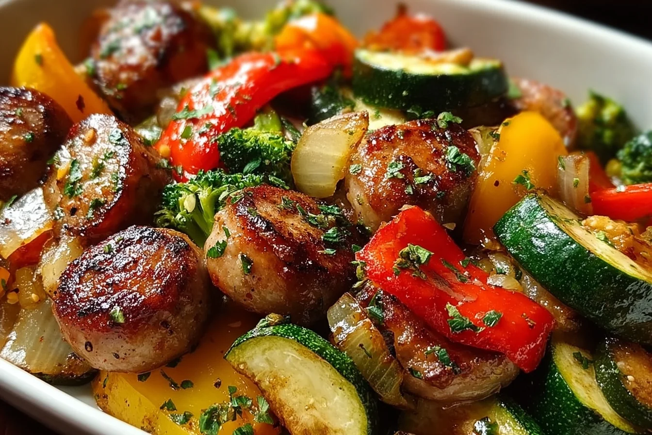 easy chicken sausage veggies 5 middle