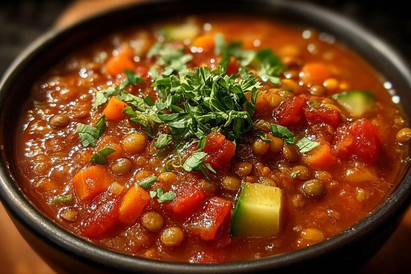 Easy crockpot veggie lentil chili 5 3 easy crockpot veggie lentil chili 5 middle