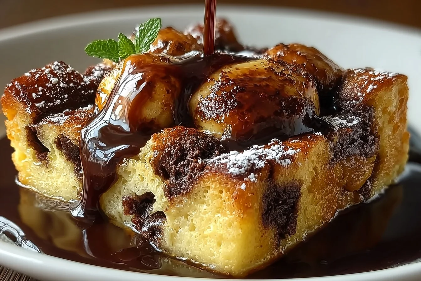 easy dark chocolate bread pudding 5 end