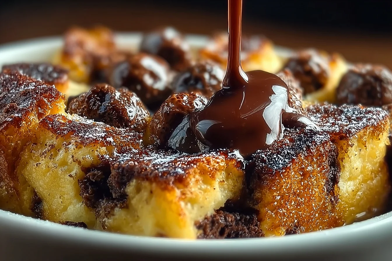 easy dark chocolate bread pudding 5 middle