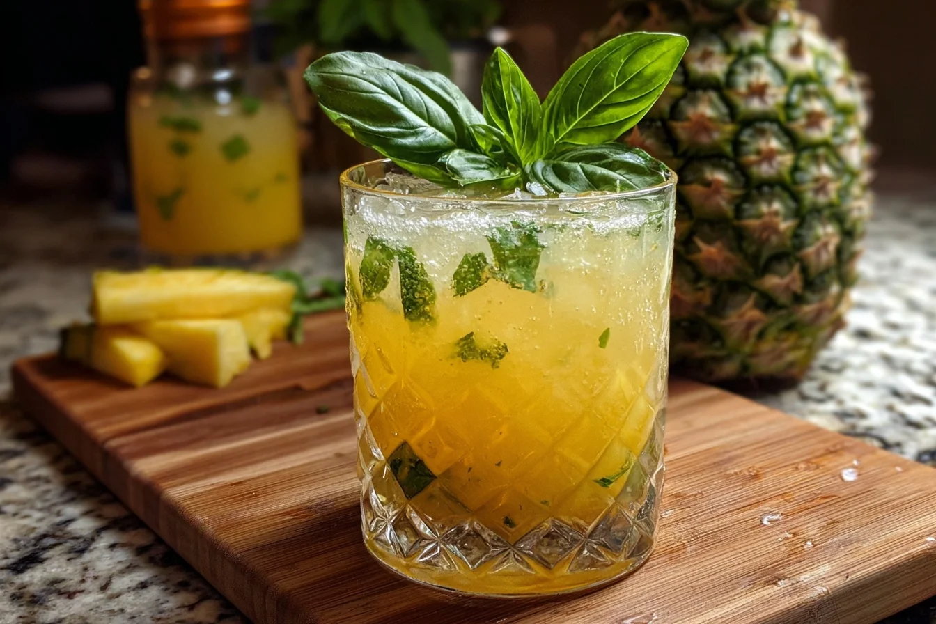 Easy pineapple basil smash cocktail 5 3 easy pineapple basil smash cocktail 5 middle