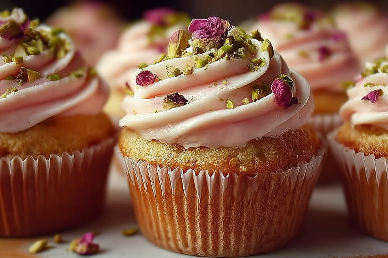 easy rose pistachio cupcakes 5 middle