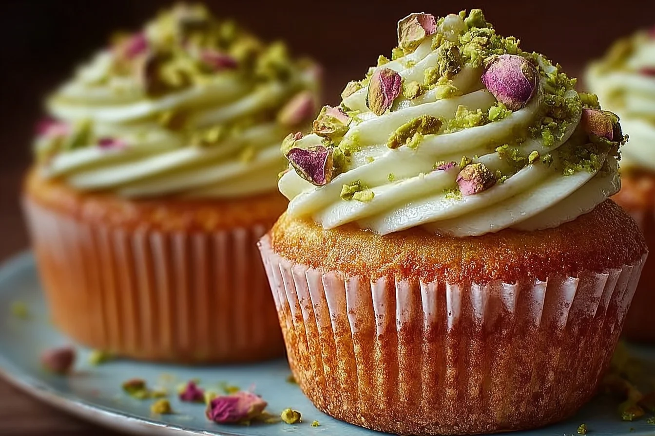 Easy rose pistachio cupcakes 5 2 easy rose pistachio cupcakes 5 top 1