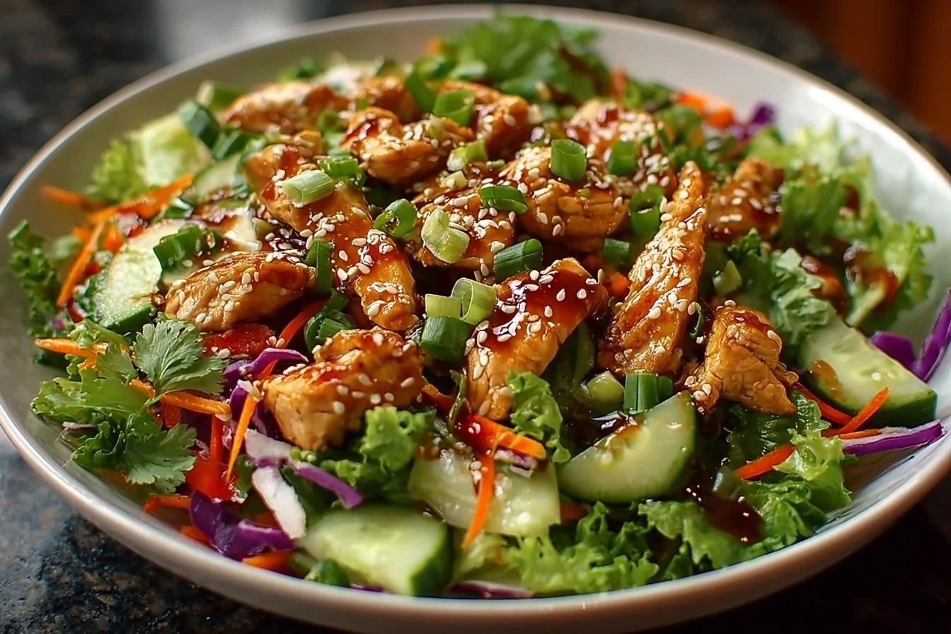 Easy sesame chicken salad 5 4 easy sesame chicken salad 5 end