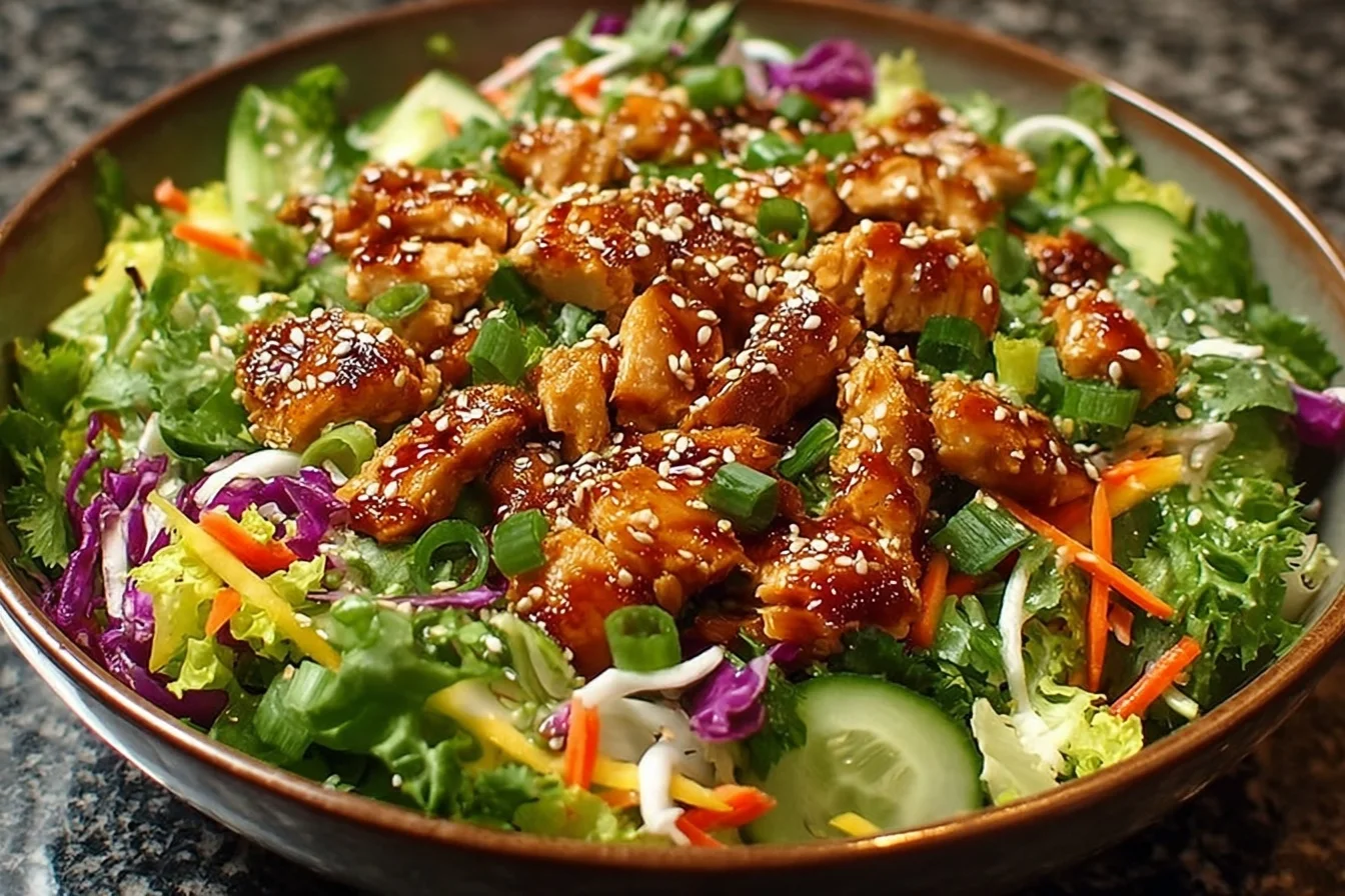 Easy sesame chicken salad 5 3 easy sesame chicken salad 5 middle