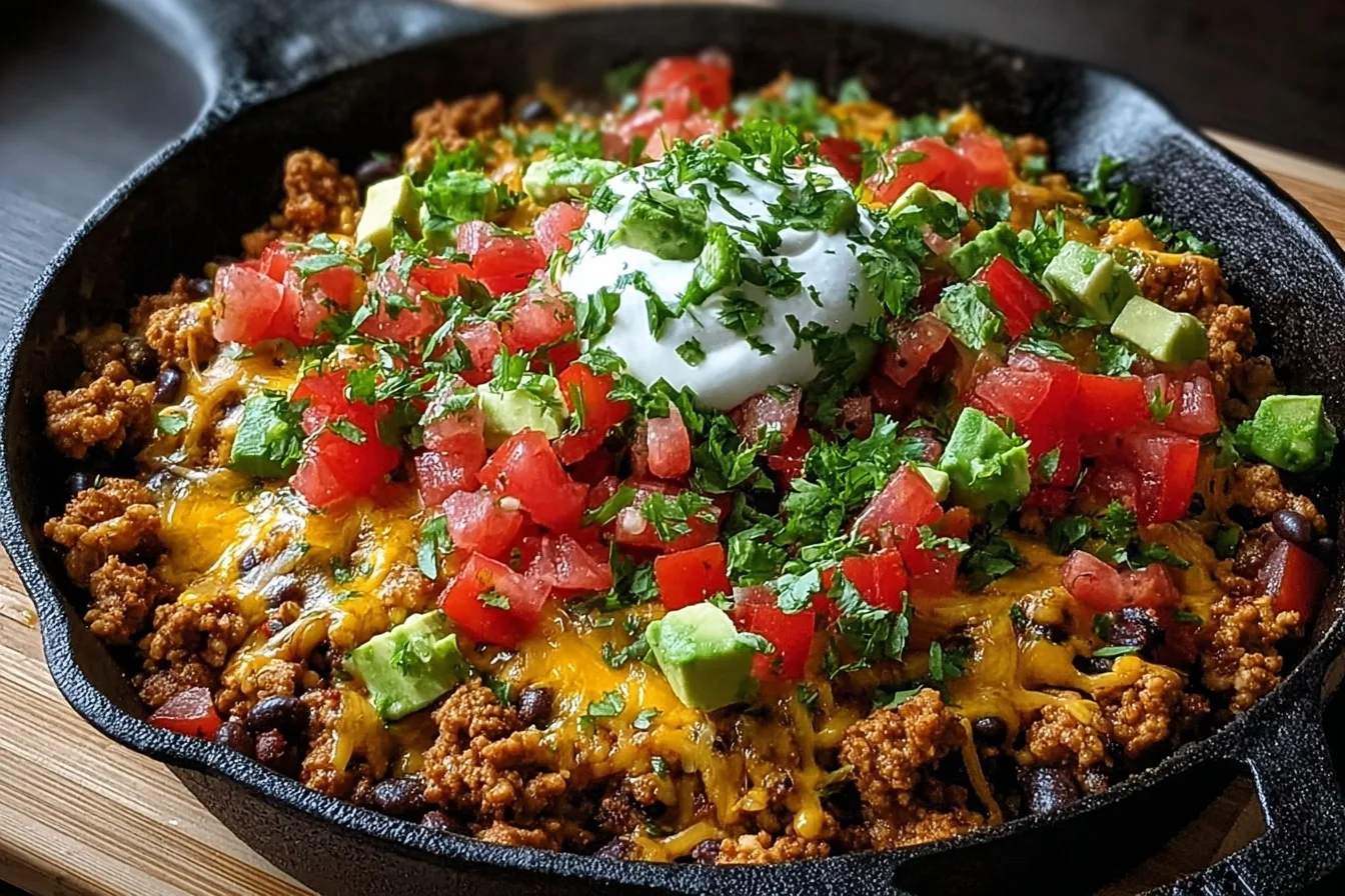 easy turkey taco skillet 5 end