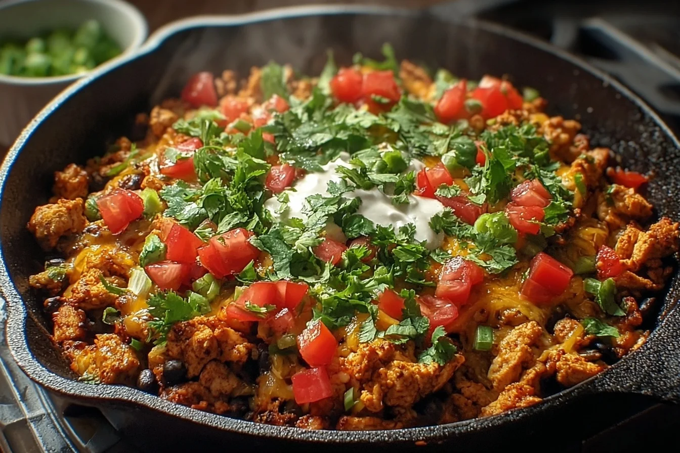 easy turkey taco skillet 5 middle