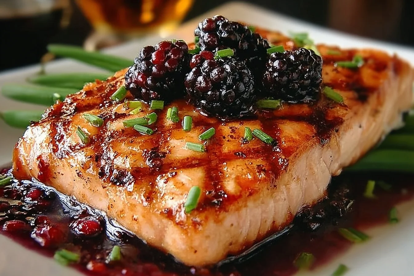 grilled salmon with blackberry sauce an incredible ultimate recipe end
