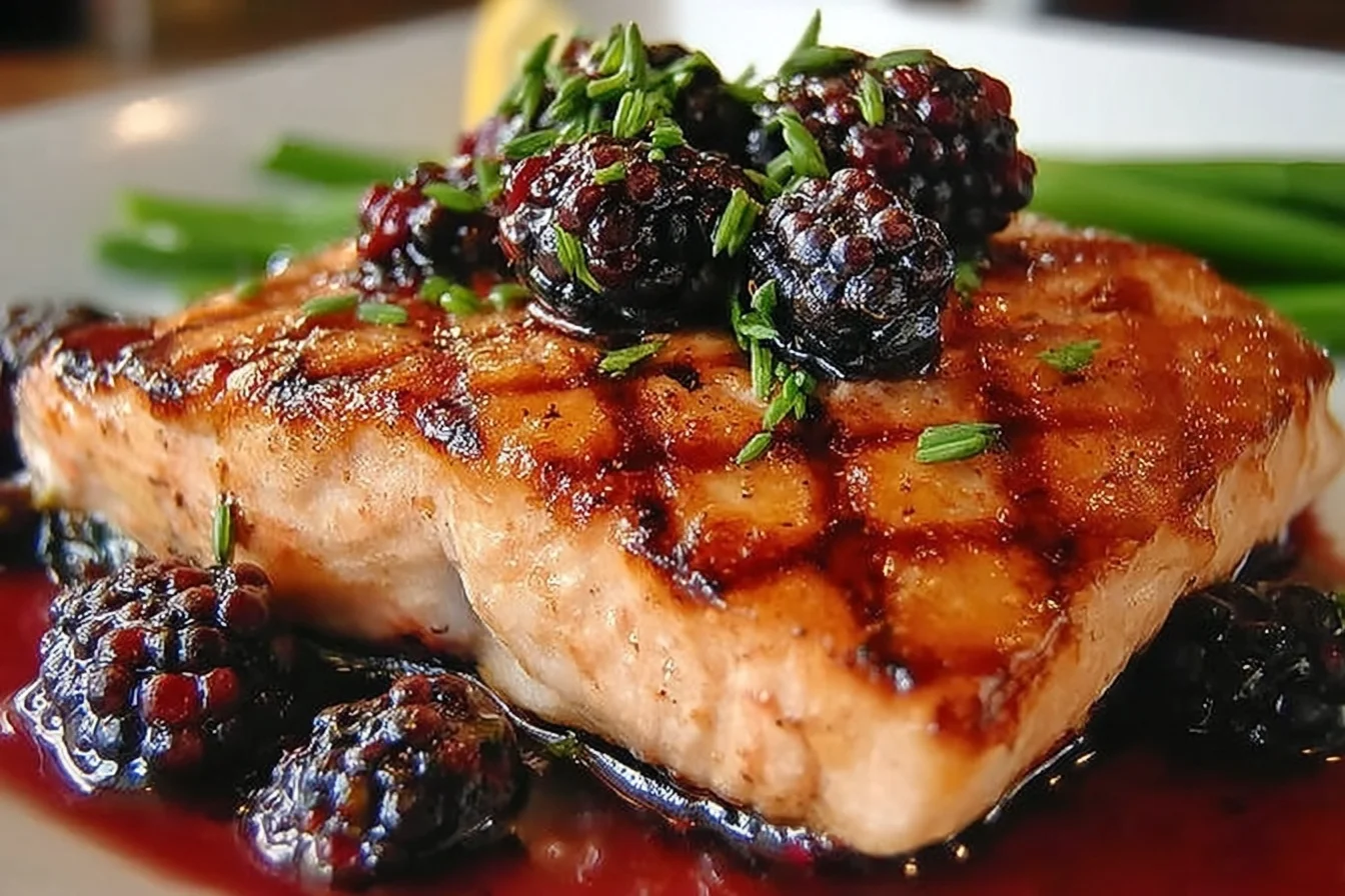 grilled salmon with blackberry sauce an incredible ultimate recipe middle